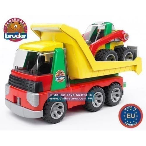 Bruder Roadmax Transporter with Skid Steer Loader 02007