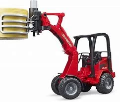 Bruder Schaffer Compact Loader , Bale Gripper 2192 - Image 2