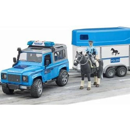 Bruder Farm Toy Land Rover Police Vehicle
